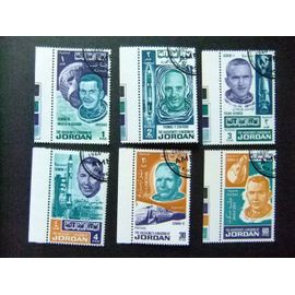 Jordania Jordanie Jordan 1966 Conquerants De L´Espace Yvert 554 / 559 Fu