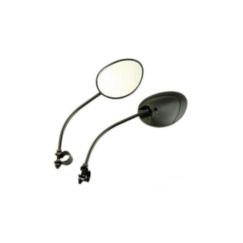 Retro Cyclo Teknix Adaptable Noir Avec Collier (Forme Zip) (Paire) -Homologue Ce-
