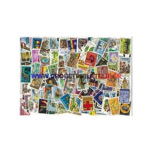 Ghana 200 Timbres Differents Obliteres