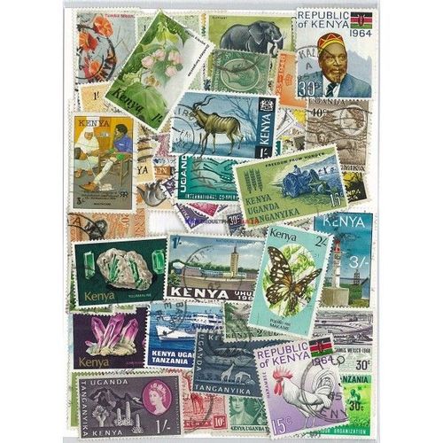 Kenya 50 Timbres Differents Obliteres