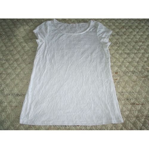 Tee-Shirt Camaïeu Taille M Blanc
