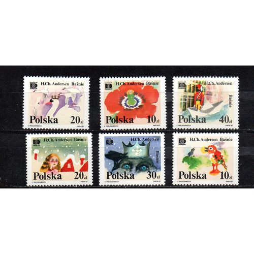 Pologne- Série De 6 Timbres Neufs- Contes D' Andersen