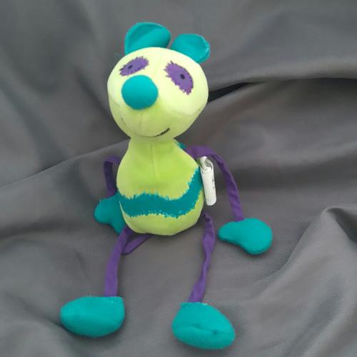 Doudou Souris Verte Manhattan Toys Bras Jambes Coulissants