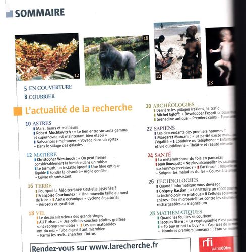 La Recherche N° 365 : La Pneumopathie Défie Les Scientifiques