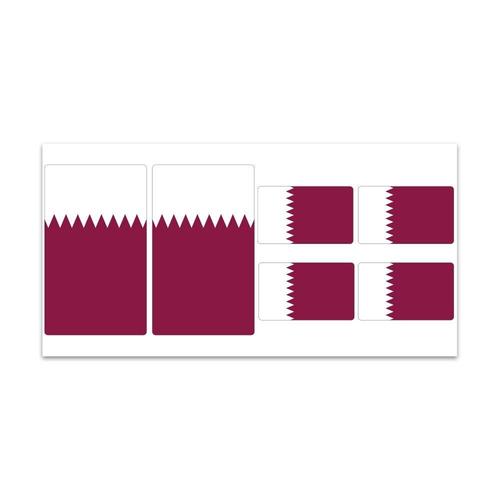 Planche De Stickers Drapeau Qatar - Z275