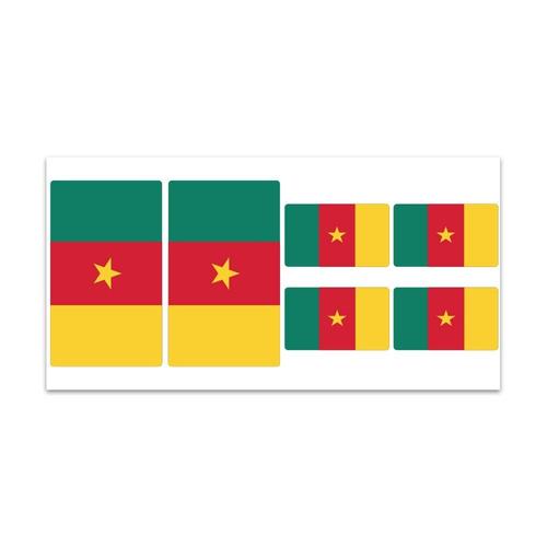 Planche De Stickers Drapeau Cameroun - Z176