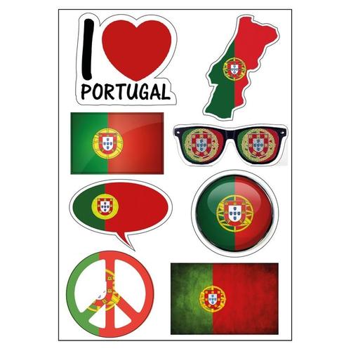 Planche A4 De Stickers Portugal Autocollant Adhésif Scrapbooking - D09