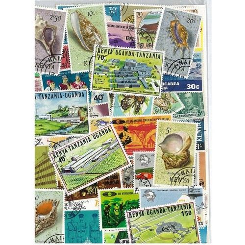 Kenya/Ouganda/Tanzanie 50 Timbres Differents Obliteres