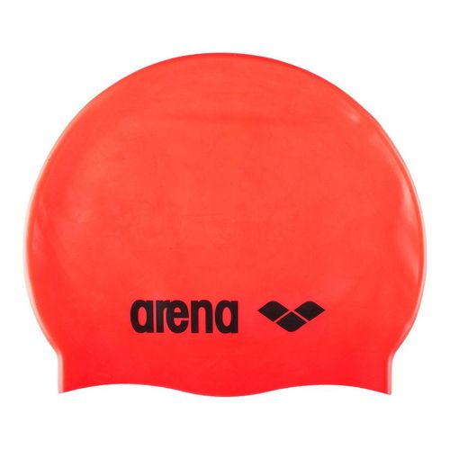 Bonnet De Natation Arena Classic Silicone Rouge Noir
