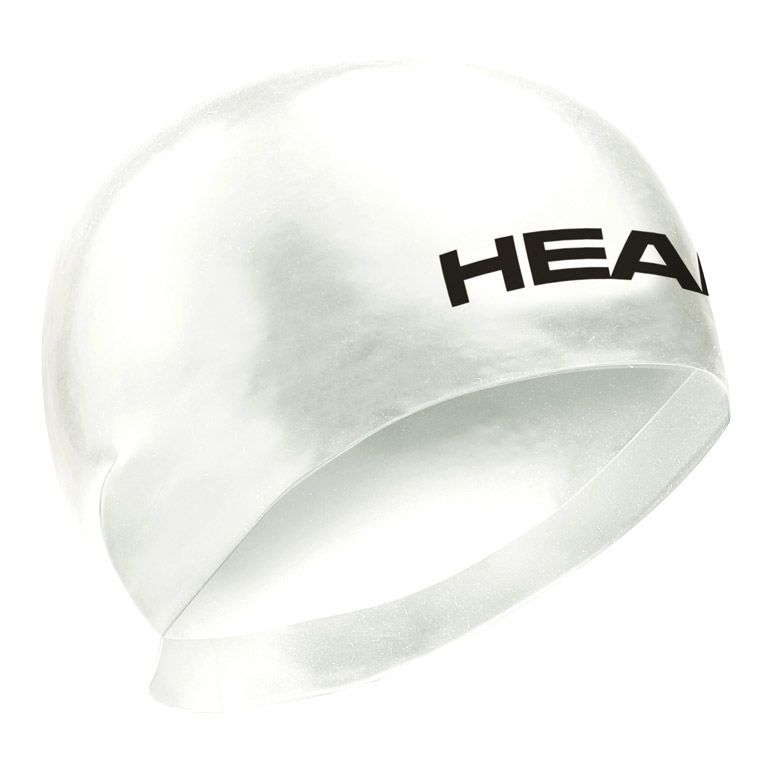 Bonnet De Natation Head 3d Racing Cap M Blanc