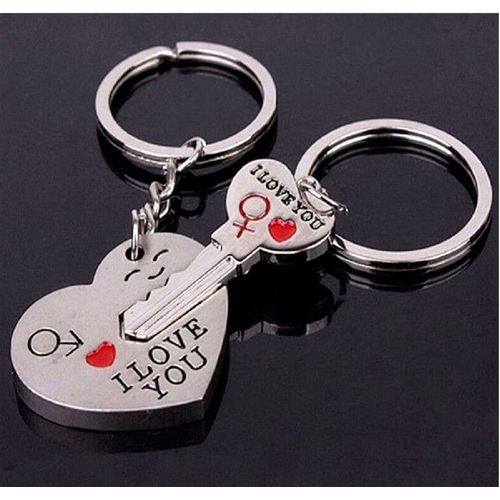 2 Porte-Clés Pour Couple Amoureux "La Clé De Mon Coeur" (I Love You) - Idée Cadeau Saint-Valentin, Amour &#9474 Réf. 1777