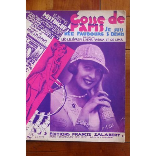 Gosse De Paris Mistinguett René Sylviano Piano Et Chant