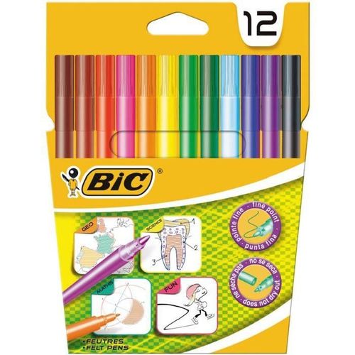 Bic Feutres De Coloriage Bic For School X12