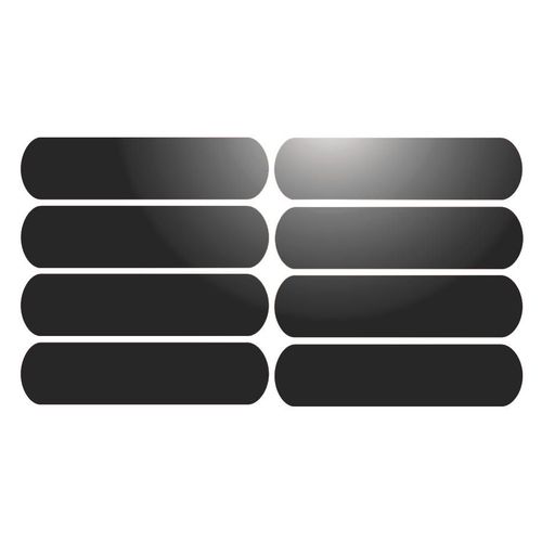 8 Bandes Adhésives Réfléchissantes Pour Signalisation Sur Casque 8x2 Cm Marron Réfléchissant