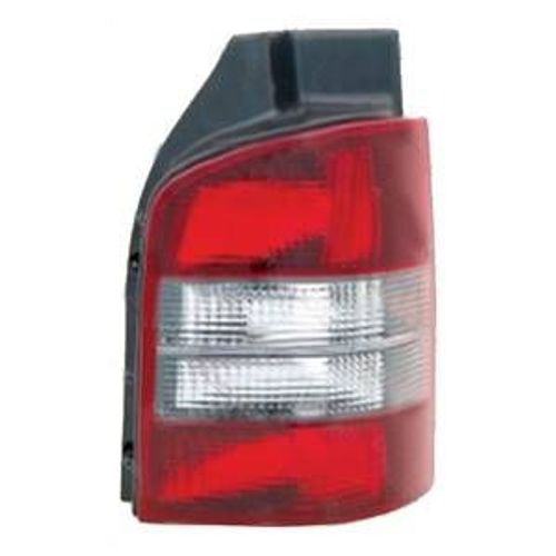 Feu Arrière Droit Pour Volkswagen Transporter T5, 2003-2009, (Hayon), Rouge/Blanc, Fond Noir, Neuf