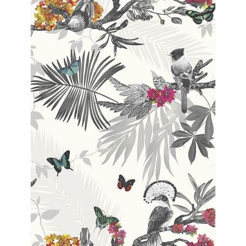 Forêt mystique Papier peint blanc Arthouse