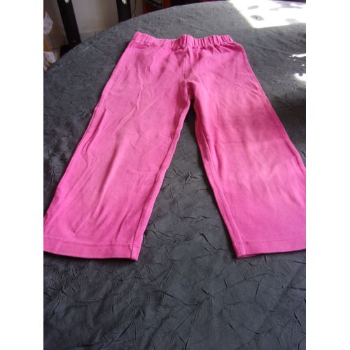 Pantacourt Vertbaudet Coton 8 Ans Rose Fluo