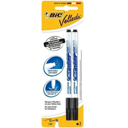Bic Velleda 1721 Fin Noir X2