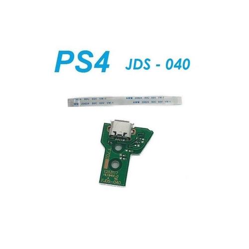 Connecteur Micro Usb De Charge Nouvelle Manette Ps4 V4 Jds-040 + Nappe 12 Pin - Skyexpert