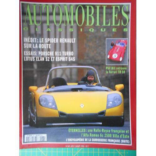 Automobiles Classiques N° 68 - Juin/Juillet 1995 - Spider Renault - Porsche 911 Turbo - Lotus