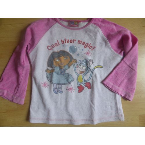 Pyjama Dora L'exploratrice Coton 4 Ans Rose