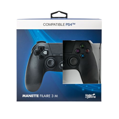 Manette Under Control Filaire Compatible Ps4 Noire
