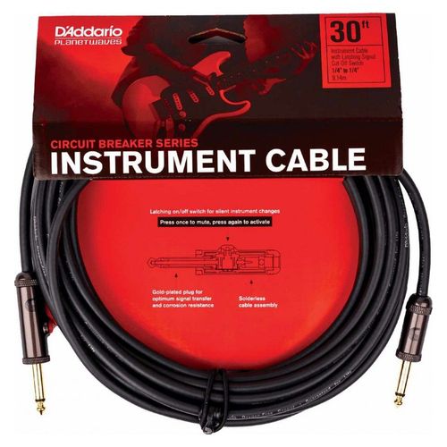 Planet Waves AGL30 - Câble jack/jack mono 9 m avec interrupteur