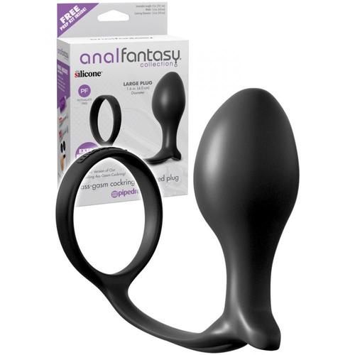 Cockring Plug Plug Anal Gasm Avec Cockring 10cm Fantasy