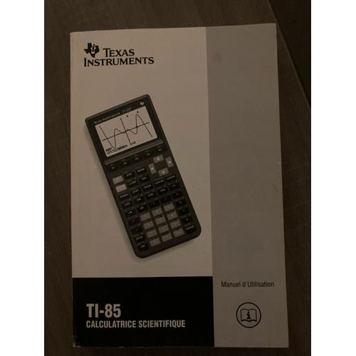 Manuel D'utilisation / Notice Ti-85 Calculatrice [Texas Instruments]