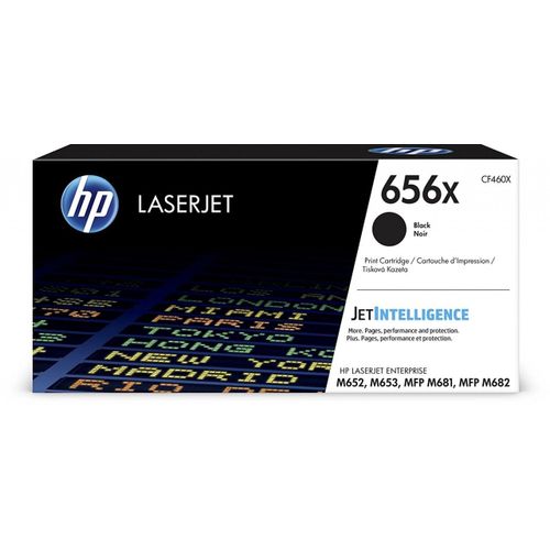 HP 656X - À rendement élevé - noir - original - LaserJet - cartouche de toner (CF460X) - pour Color LaserJet Enterprise M652dn, M652n, M653dh, M653dn, M653x