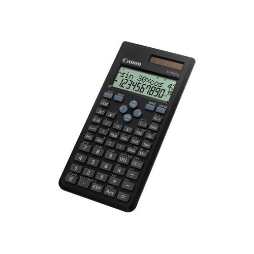 Canon F-715SG - Calculatrice scientifique - 10 chiffres + 2 exposants - panneau solaire, pile - noir