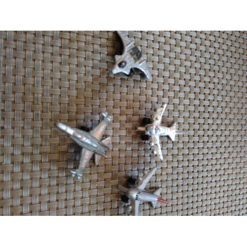 Lot De 5 Avions Miniatures En En Fer 4 Cm _ Jouet_ Collectionneur