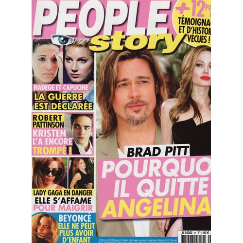 People Story / 10-2012 N°41 : Brad Pitt (2p) - Lady Gaga (2p) - Scarlett Johansson (2p)