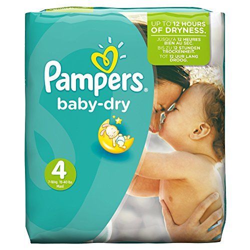 Pampers - Baby Dry - Couches Taille 4 Maxi (7-18 Kg) - Pack Économique 1 Mois De Consommation X174 Couches