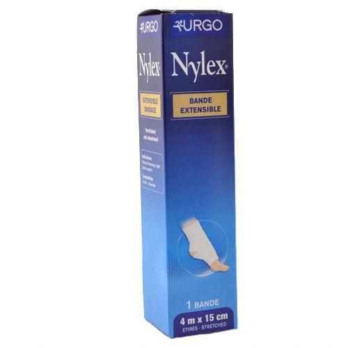 Urgo Nylex Bande Extensible 4 M X 15 Cm Blanche - 1 Unité 