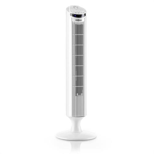 oneConcept Blitzeis Ventilateur colonne sur pied 50 W oscillation à  45° - blanc