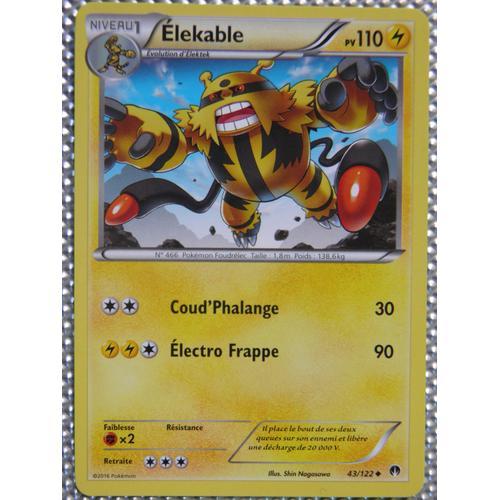 Pokemon - Elekable - 43/122 - Peu Commune