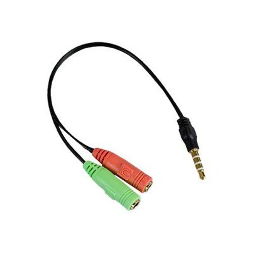 APM - Câble audio - mini jack 4 pôles mâle pour mini-phone stereo 3.5 mm femelle