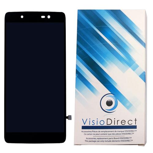 Visiodirect® Ecran Complet Pour Alcatel One Touch Idol 4 Ot-6055 5.2" Noir Téléphone Portable Vitre Tactile + Écran Lcd