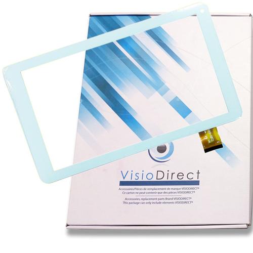 Visiodirect® Vitre Ecran Tactile Pour Archos 101e Neon Hxd-1072 10.1" Tablette Blanche