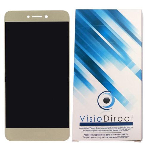Visiodirect® Ecran Complet Pour Huawei P8 Lite 2017 Or Téléphone Portable Vitre Tactile + Écran Lcd