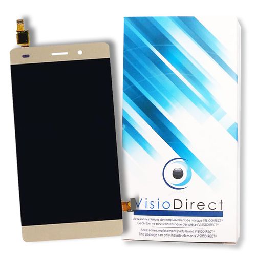 Visiodirect® Ecran Complet Pour Huawei P8 Lite Or Vitre Tactile + Ecran Lcd