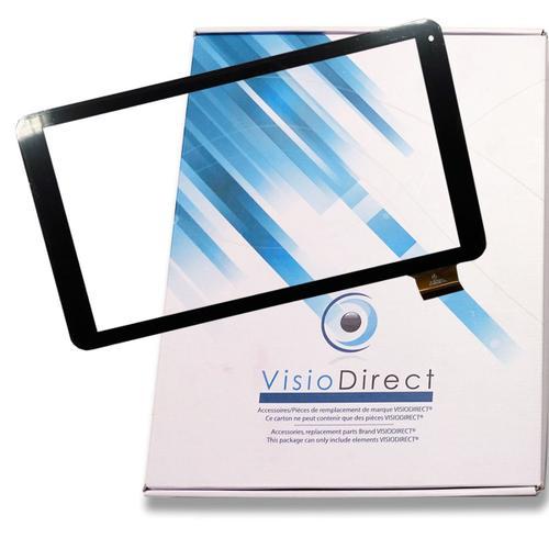 Visiodirect® Vitre Ecran Tactile Pour Logicom L-Ement Tab 1001 1040 1043 Hk10dr2496 Tablette Noire