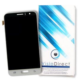 Visiodirect® Ecran Complet Pour Samsung Galaxy J1 2016 Sm-J120f Blanc Vitre Tactile + Ecran Lcd