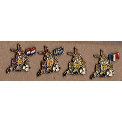 Pin's Pins Football Euro 92 1992 Mascotte Berni Drapeau France UEFA