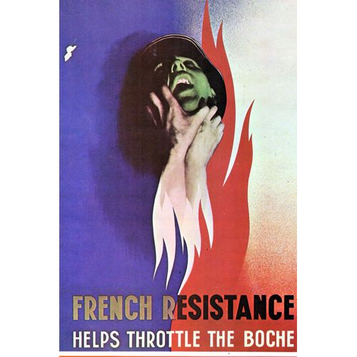 Ww2 - Photo Affiche Britannique "French Resistance"