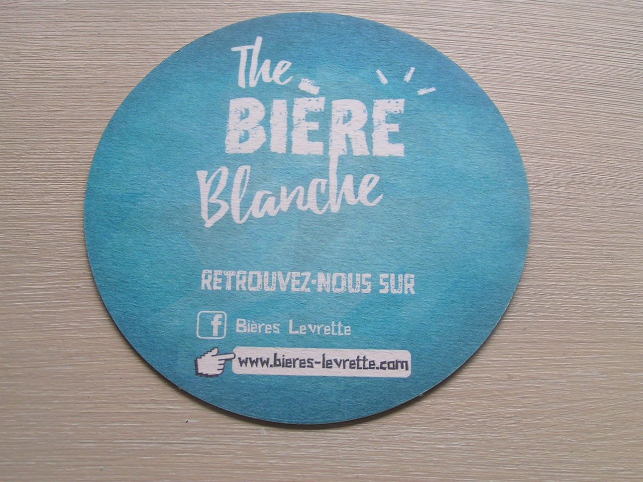 Sous-Bock "Bières Levrette" The Bière Blanche