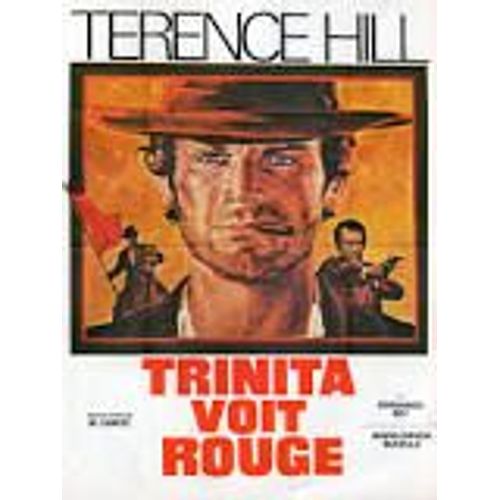 38.5x51 Cm Affiche Film "Trinita Voit Rouge" Avec Terence Hill