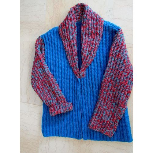 Veste Fait Maison Veste Longue Laine 42 Multicolore