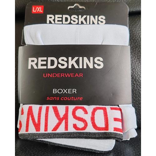 Boxer Redskins Homme Sans Couture, Blanc, L/Xl - Taille 4/5